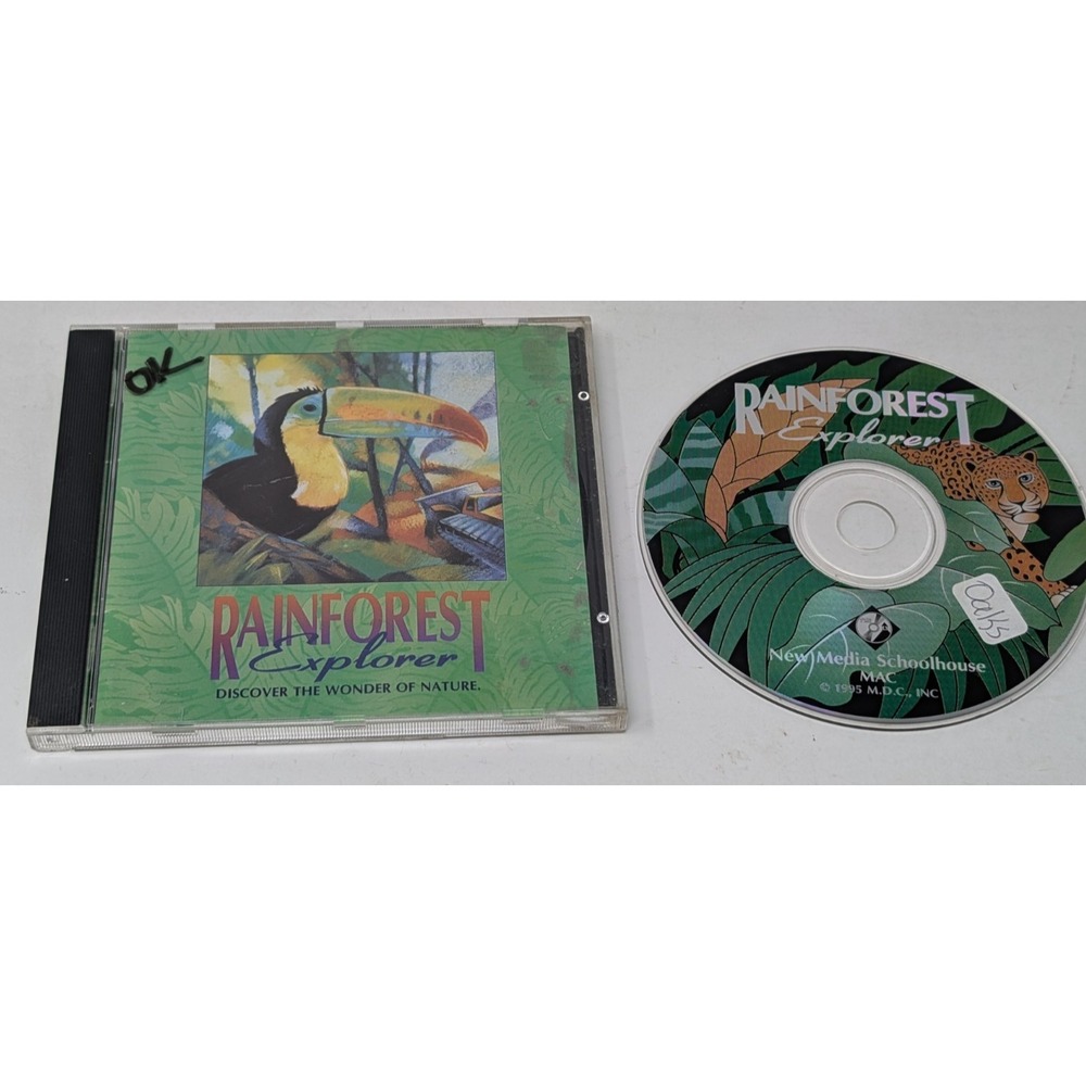 Rainforest‎ Explorer Kids Game Software Apple Macintosh Vintage 90s 1995 Mac